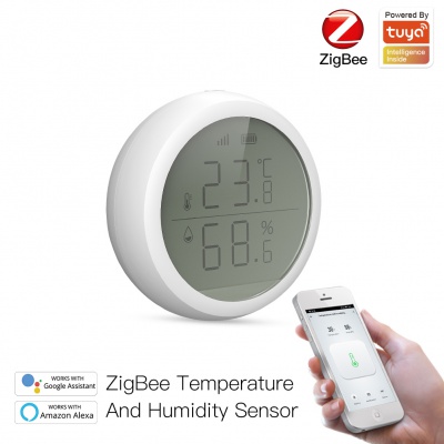 Датчик температуры и влажности с дисплеем Moes ZB-ZTH ZigBee
